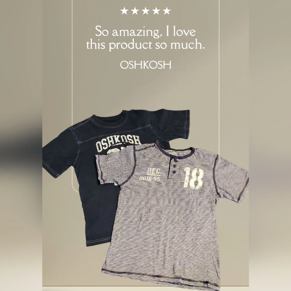OshKosh B'gosh Navy and Strips Kids T-Shirts